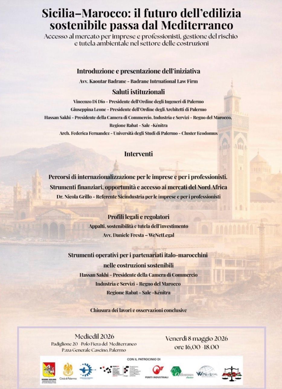 Sicilia–Marocco: il futuro dell’edilizia sostenibile passa dal Mediterraneo